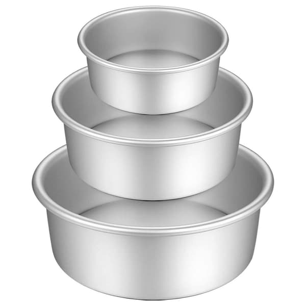 Rund Tærteform, Bageform Sæt, Non-Stick Belægning, 3 Dele