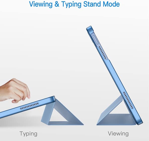 Kompatibel med iPad (A16) 11:e/10:e generationen (2025/2022), Slim Stand Hard Shell-skal (blå)[LD]