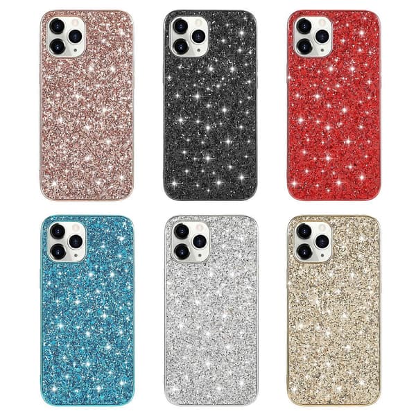Glitterpulver TPU-skal til iPhone 14 Pro