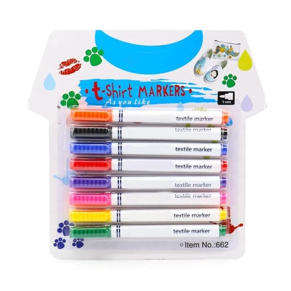 Fabric Markers Permanent Fabric Pens for Writing and Drawing on T-shirt Clothes