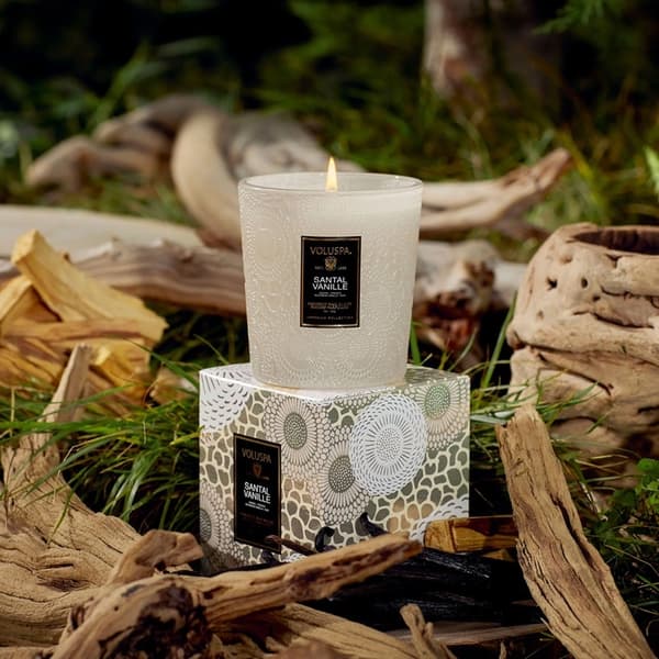 Voluspa Classic Boxed Candle Santal Vanille 255g Varm vit white
