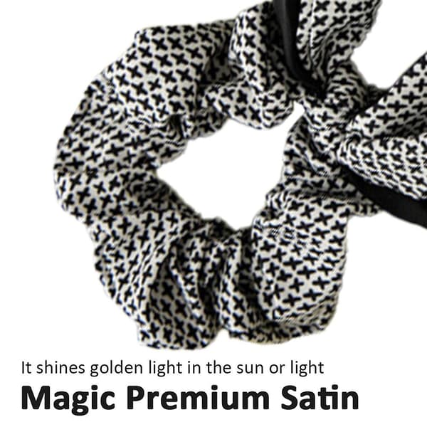 2-pack knutna rosett hår elastiska hår scarf hårband scrunchie hästsvanshållare för kvinnor och flickor Stil 3 Style 3 Style 3