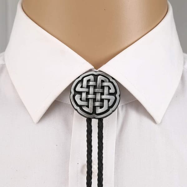 Mode Western Cowboy Slips Glänsande Lång Stjärna Texas Bolo Slips Halsband Halsband-FX-
