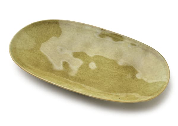 Oval tallerken keramikk BASIC NATURE 31,5x18 natur 1stk