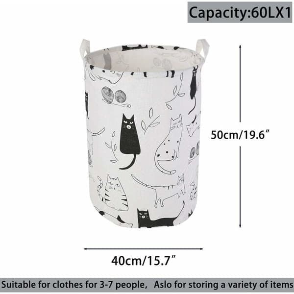 Laundry Baskets, Foldable Laundry Hampers Large Fabric Storage Bin Laundry Basket for Organizing Nursery, Toys, Clothes