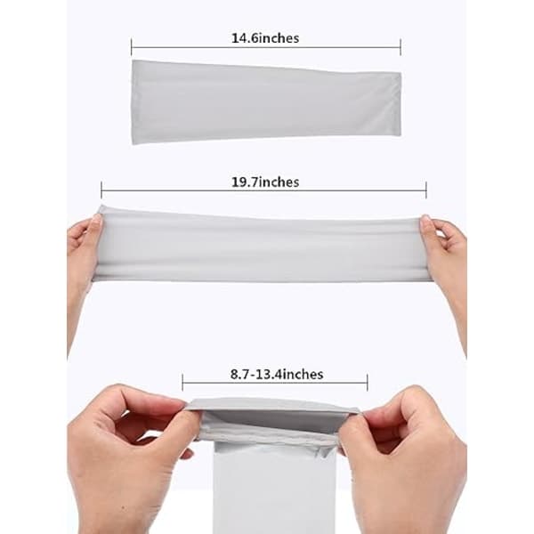 8-pack Unisex UV-skyddande armskydd med kylande effekt Vit Svart Grå Blå, Issilke