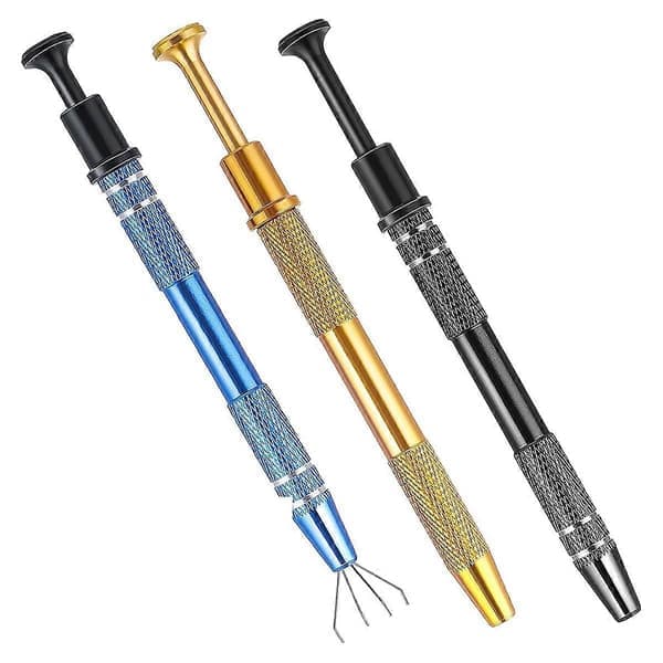 3 stk Piercing Ball Grip Tool Set Juvelererværktøj, 4-klo griber til smådele smykkefremstilling_Overraskelse