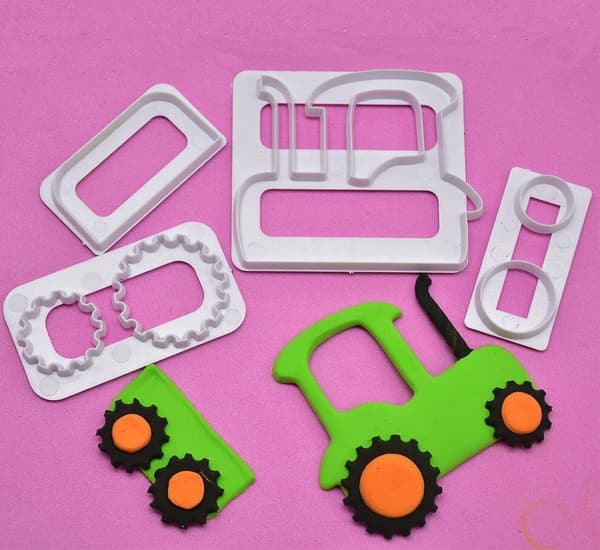 Traktor udstikker multifärg multicolor