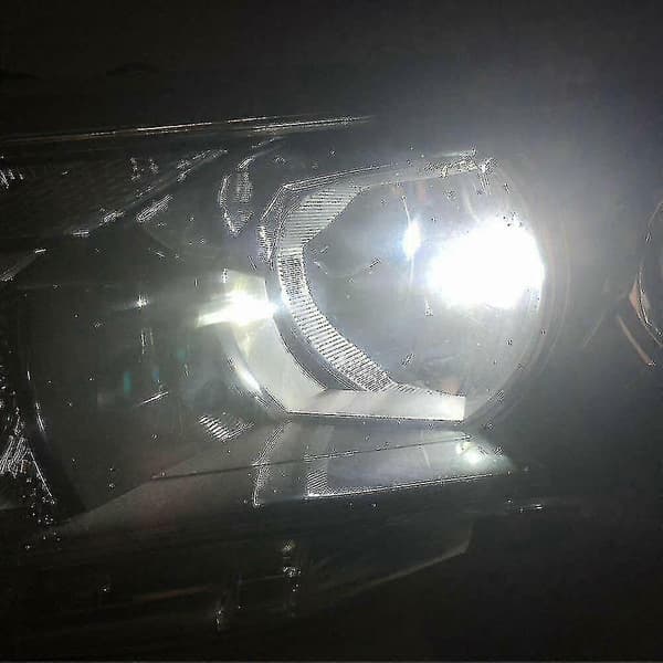 2x H7 LED-frontlykter 6000k Superhvit 110w 8000lm Frontlyktsett Tåkelyspærer Sett Nærlys