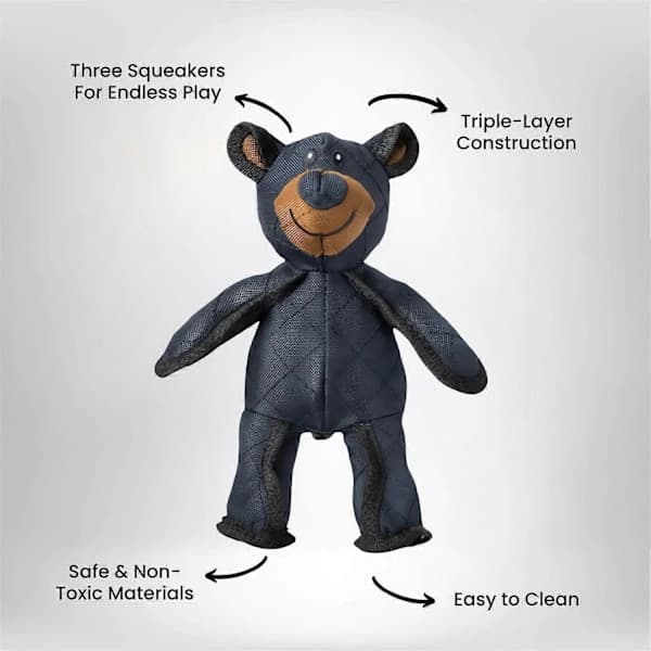 Unbreaka Bear Dog Toy - Extremely Durable Teddy Bear Extreme Bear 2.0 -