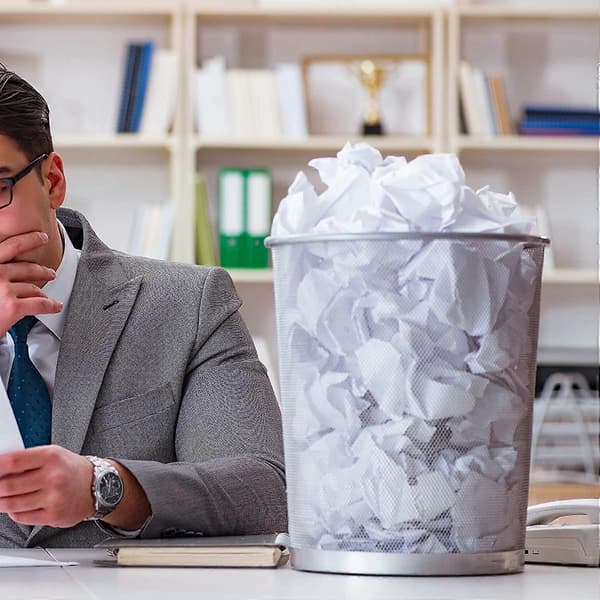Cirkulær netpapirkurv | Letvægts papirkurv