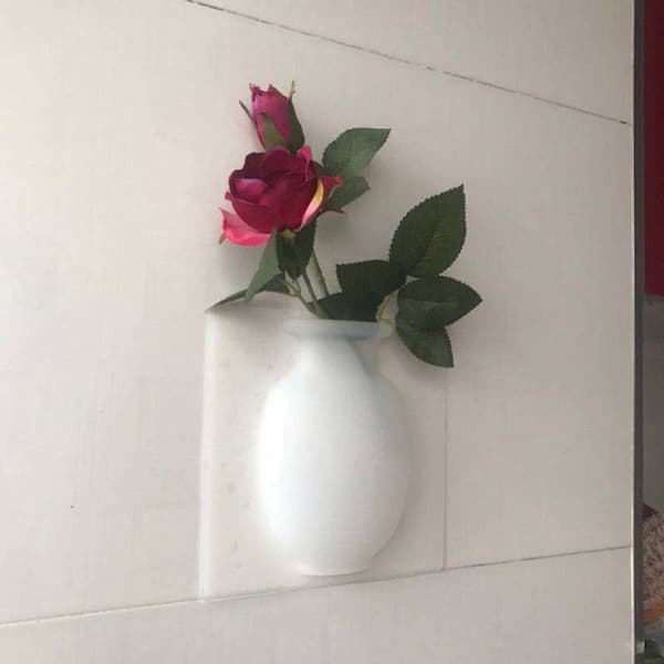 3 stycken (vit+rosa+blå) Silikonvas Magisk Vasdekal Nej