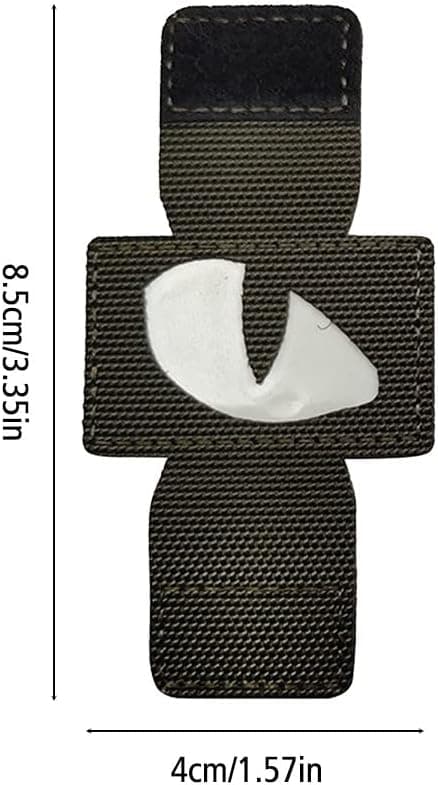 2 st militära taktiska patchar, reflekterande tigerögon moralpatchar för kläder ryggsäck armband