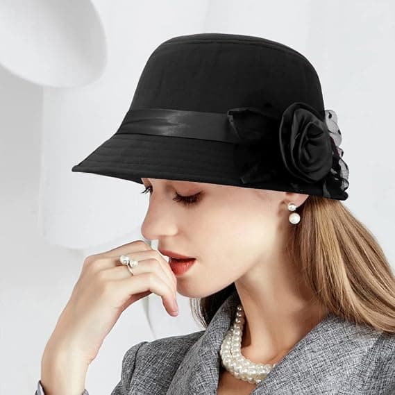 Dame Filt Hat Cloche Hat Bowler Hat Spand Hat