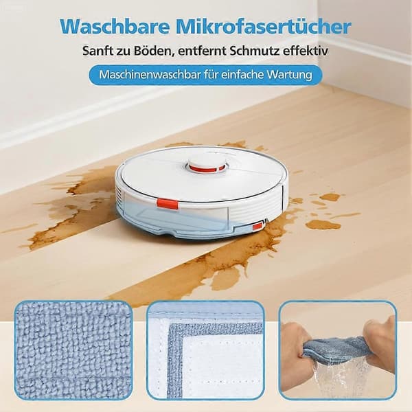 Tilbehør til Roborock S7/S7+/S7 MaxV/S7 MaxV Ultra/S7 Pro Ultra støvsuger - hovedbørster, sidebørster, filtre, klude