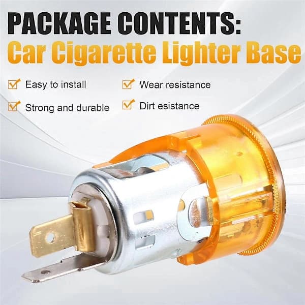 Bil Lighter Base Lighter Socket Contact Element Ramme 51167052720 Til MINI Biltilbehør