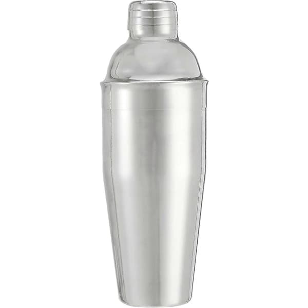 3-delt barsett i rustfritt stål, 710 ml shaker, blandeskje, målebeger