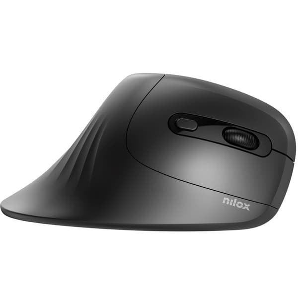 Langaton ergonominen pystysuora hiiri, 6 painiketta, 3200 DPI