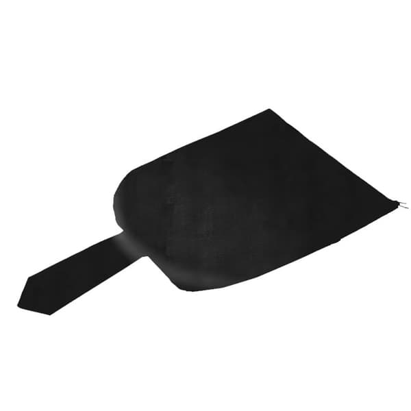 Utomhus pizzaugnsskydd - Svart BBQ regnskydd för ved-/kol-eldad pizzaugn (165x65x45cm)