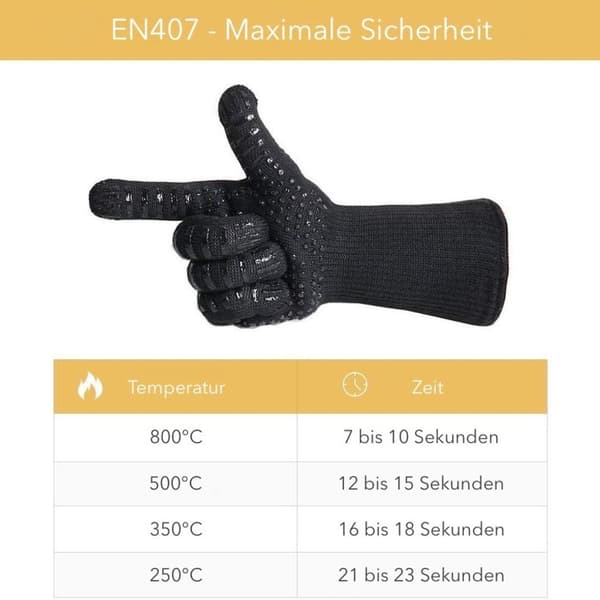 BBQ-handskar Ugnshandskar Värmebeständiga Upp Till 800°C