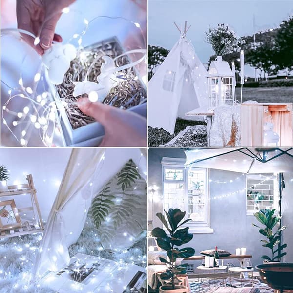 Solar Light String Waterproof Outdoor Camping LED Light String With 8 Modes Suitable For Garden Patio Party (42 Meters 400 Lights)