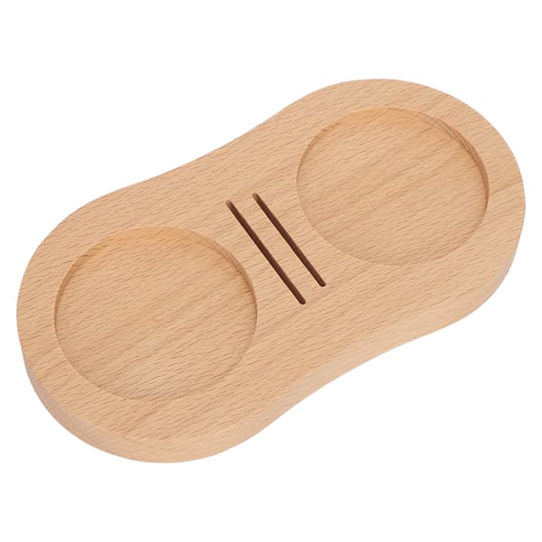 Wooden Coffee Tamper Mat, Powder Press, Water Distribution Net, Storage Rack, Bookend
