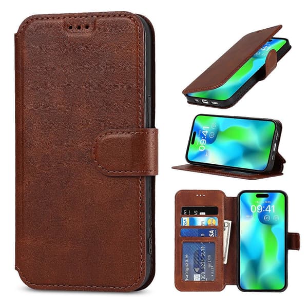 Støtsikkert PU + TPU-skinnveske til iPhone 14 Pro