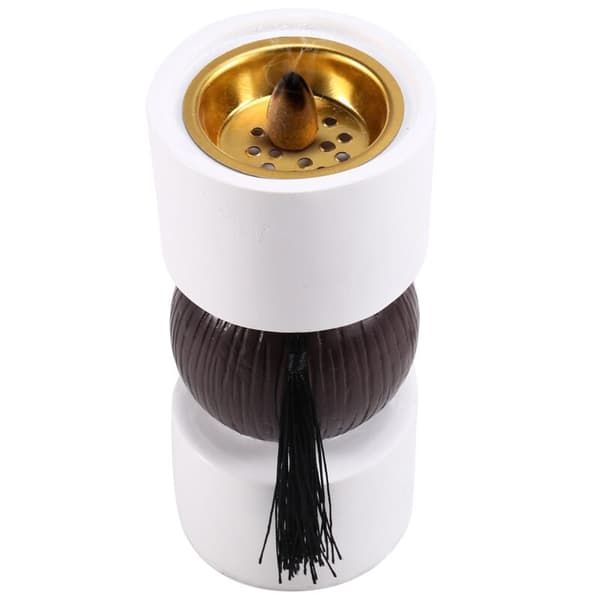 Elegant Middle Eastern Incense Burner, Resin Tassel Design, Perfect