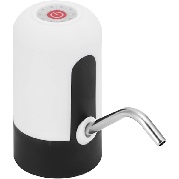 Vit - 1-delad pumpvattenbehållare, bärbar automatisk vattendispenser