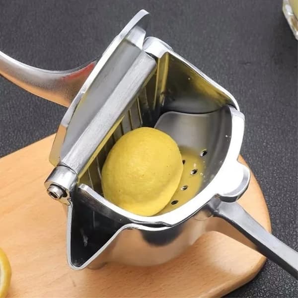 Manuell juicepresse i aluminiumlegering for juicepresser Silver silver