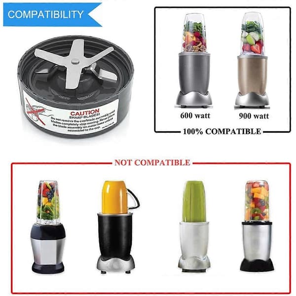 2-pak Juicer-blad til Nutribullet 600W / Pro 900W Extractor