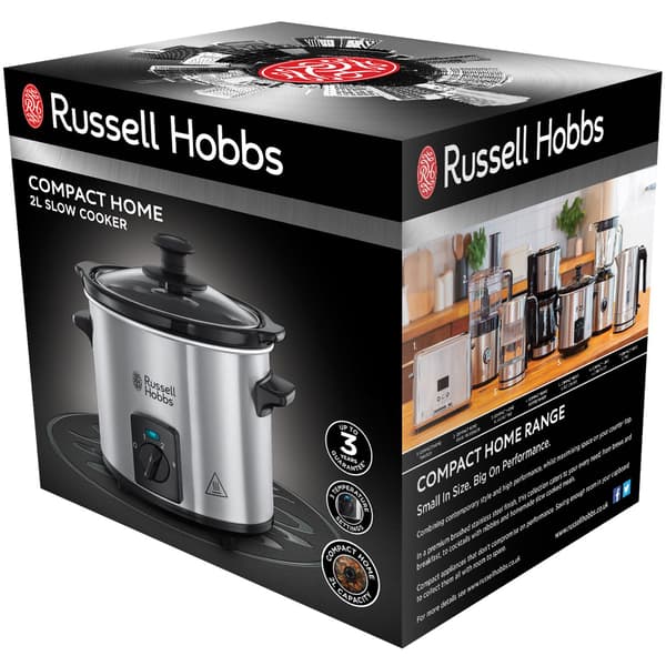 Hidaskiertokeitin 25570-56 Compact Home 2L Svart, Rostfritt stål Keramiska