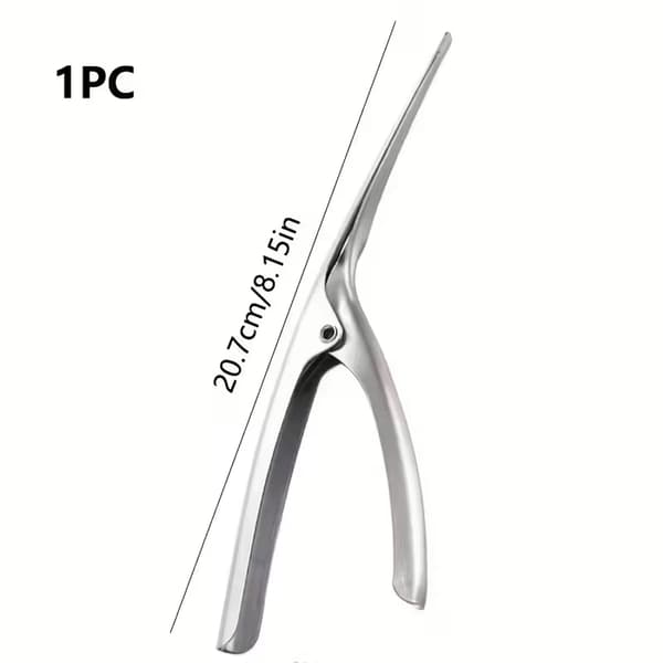 Herringbone Pattern Stainless Steel Shrimp Peeler - Ergonomic Seafood Tool for Shrimp, Crab, and Lobster