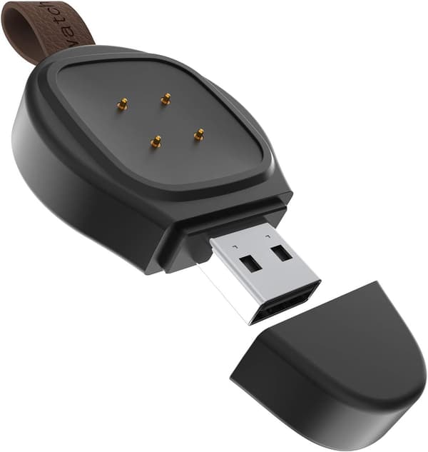 Reisevennlig trådløs magnetisk USB-ladebase for smartklokke