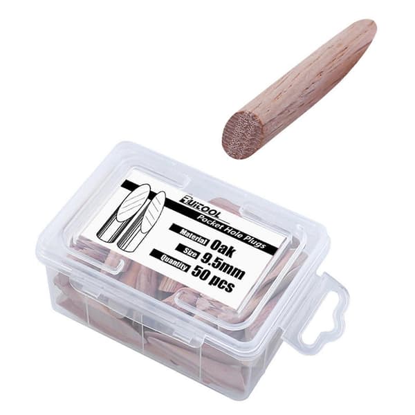Micro-Pocket Jig Plugs 50 Pieces Solid Wood Hole Plug Jig Woodworking Tool