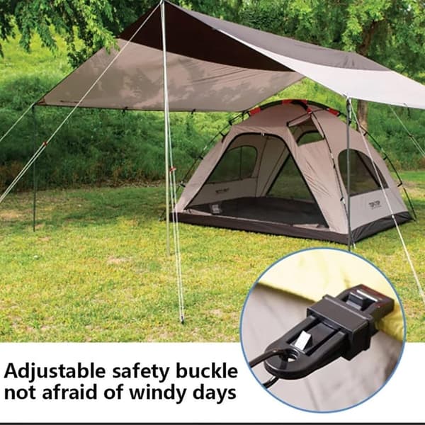Tarp Clips, 20 Pcs Heavy Duty Locking Grip, Reusable Black for Awning and Tent