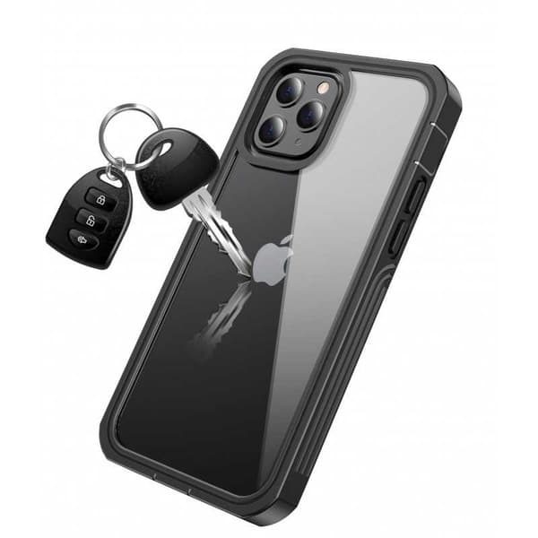 iPhone 12 Heldekkende Premium 3D-deksel ThreeSixty Transparent Transparent Transparent Transparent Transparent