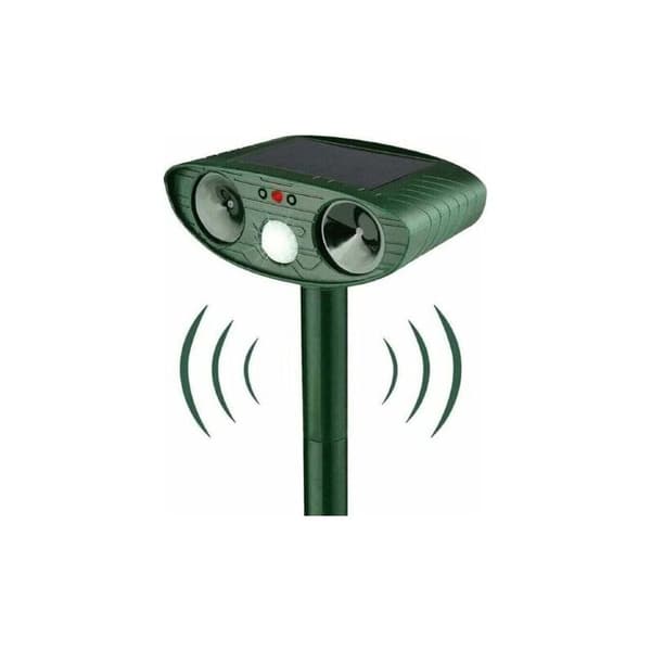Ultrasonic Cat Repeller, Solar Powered Cat Repeller, Ultrasonic Rodent Deterrent with Motion Detector