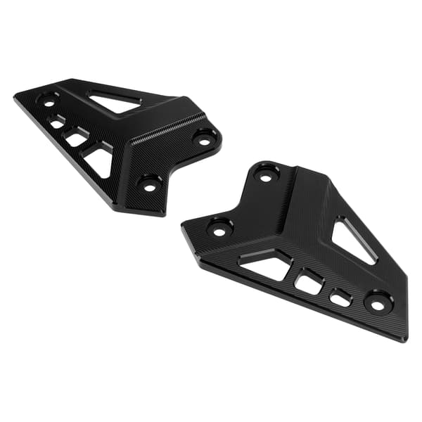 Motorcycle Footpeg Guard Rear Plate Heel Protector Aluminum Alloy Replacement for Z900 2017-2021 Black