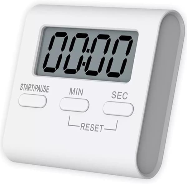 Loud Digital Timer with Magnet - For Oven, Kitchen, and Workout - Easy-to-Read Square Display
