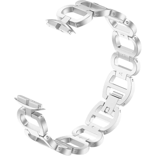 Kompatibel med Fitbit Luxe armbånd, metallkjede for damer