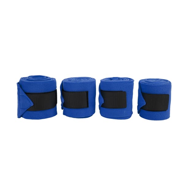 Self-adhesive Double-sided Fleece Horse Leg Wraps Training Exercise Blue 4pcs