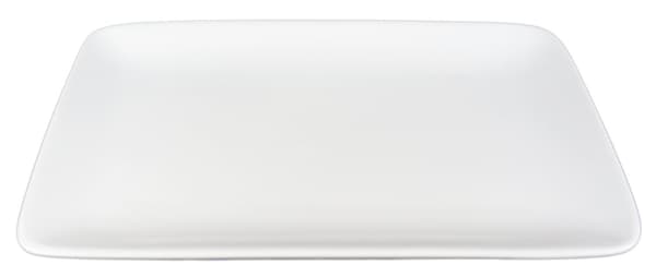 Rektangulær Porcelænstallerken Afrundet Kant - 8-pak Vit 4800