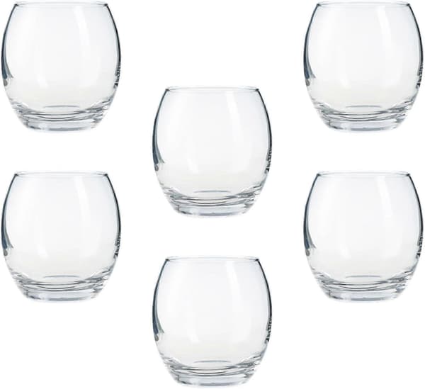 Tumblerglas - Vatten, Whisky, Juiceglas - Klart Glasmaterial - 380ml - 6-pack