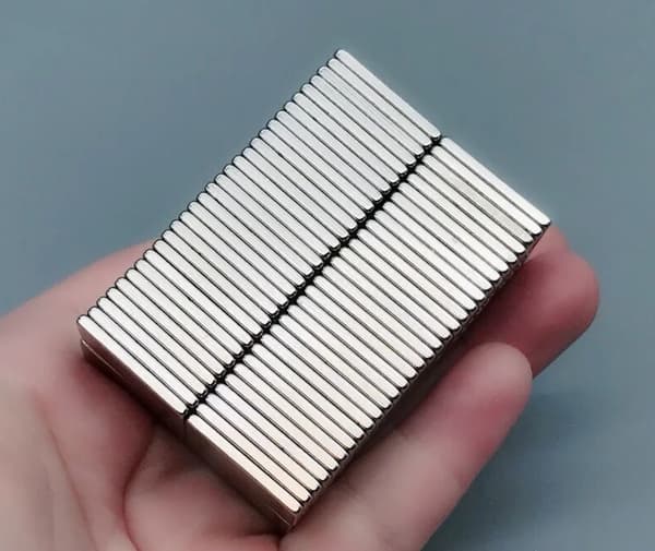 5 st 20 x 10 x 2 mm Neodymium Magnets / N35 Magnet Magnets Silver silver