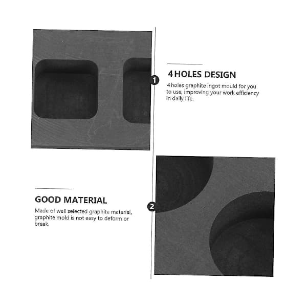 Non-ferrous Metal Casting Mold Melting Ingot For Casting Metal Melting Silver Mold Graphite Ingot Mold Copper Casting Mold