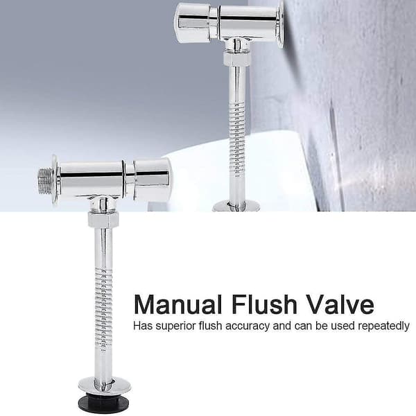 Urinal Flush Valve, Durable Zinc Alloy Flush Valve Toilet Hand Flush Tool (hy)