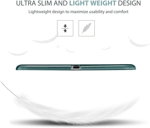 Ultratynt iPad 9.7 Cover - Kompatibelt med iPad 6./5. generation 2018 2017 Modeller [JUN]