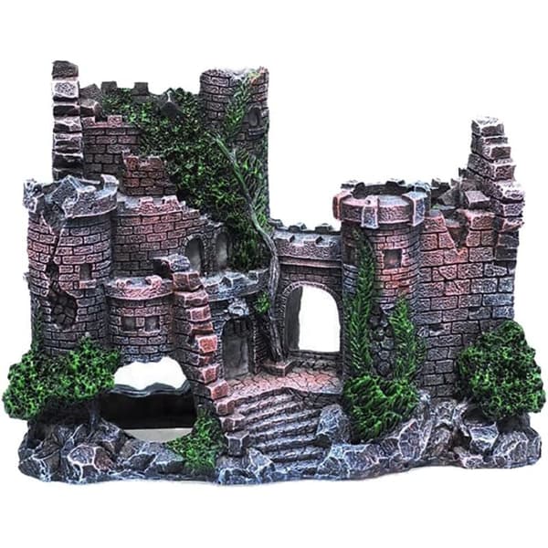 Resin Aquarium Decoration, Castle Design, Fish Hideout, Realistic Details, Accessories