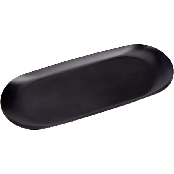 Sort smykbakke oval opbevaringsbakke